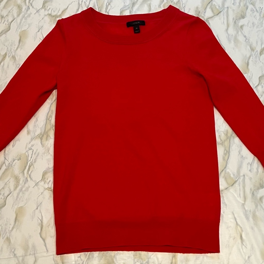 J Crew Red Tippi Sweater XS